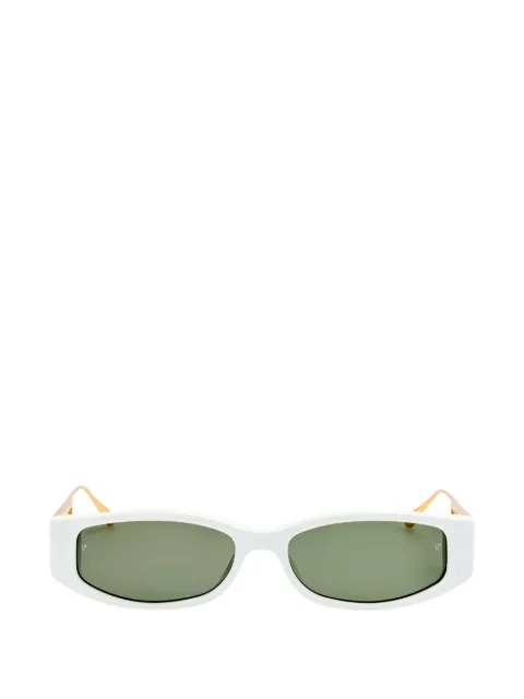 Linda Farrow lentes de sol Susie con aberturas y armazón geométrico