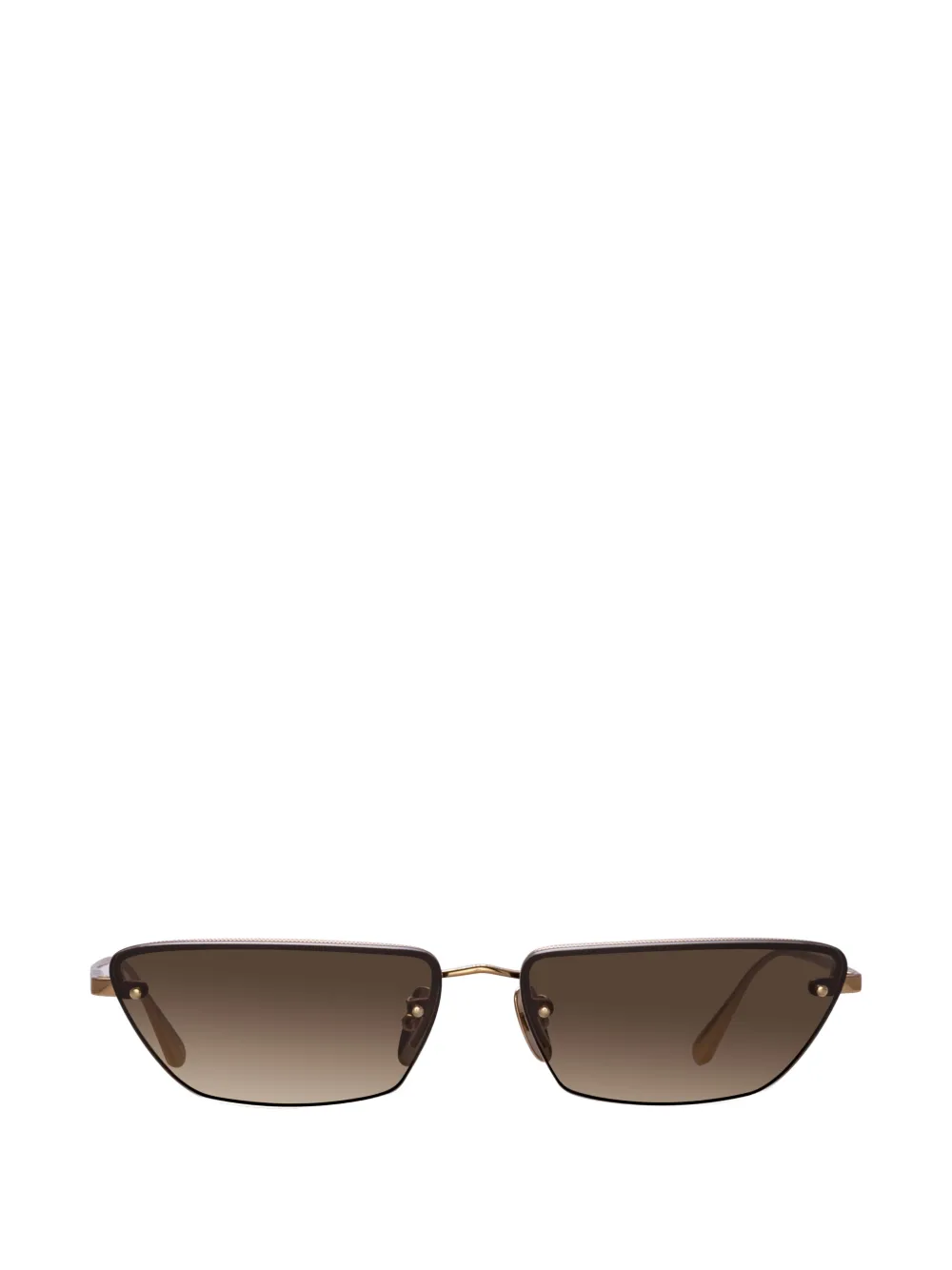 Linda Farrow Cleo cat-eye sunglasses - Or Linda Farrow Cleo cat-eye sunglasses - Or