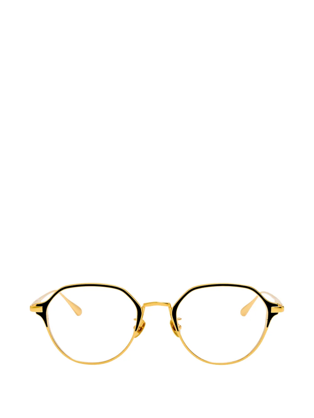 Linda Farrow lunettes de vue Wilson à monture géométrique en or 22 ct Linda Farrow lunettes de vue Wilson à monture géométrique en or 22 ct
