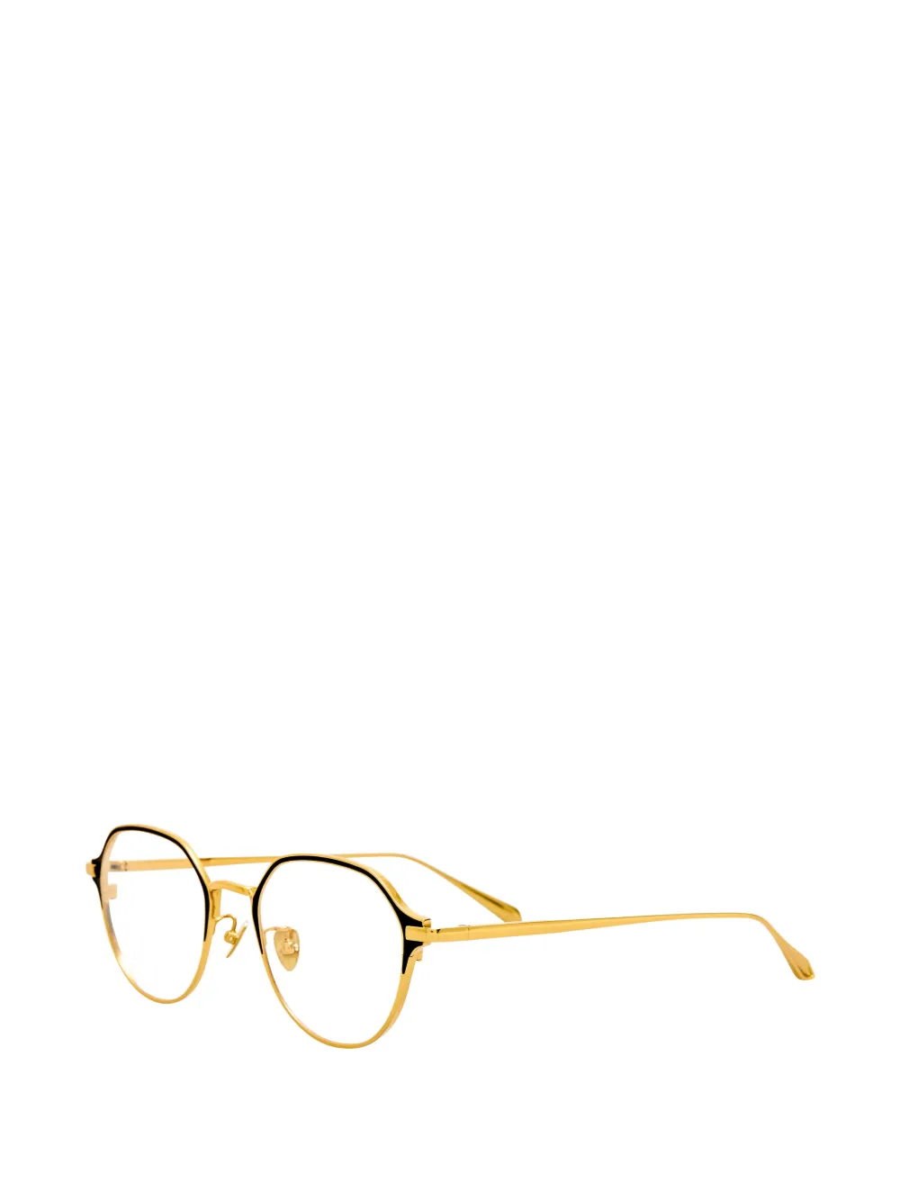 Linda Farrow Wilson 22kt gouden bril met geometrisch montuur