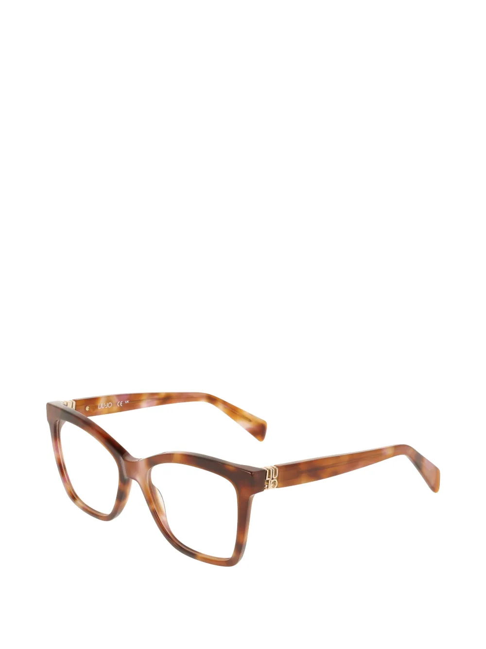 LIU JO tortoiseshell-effect cat-eye glasses Bruin