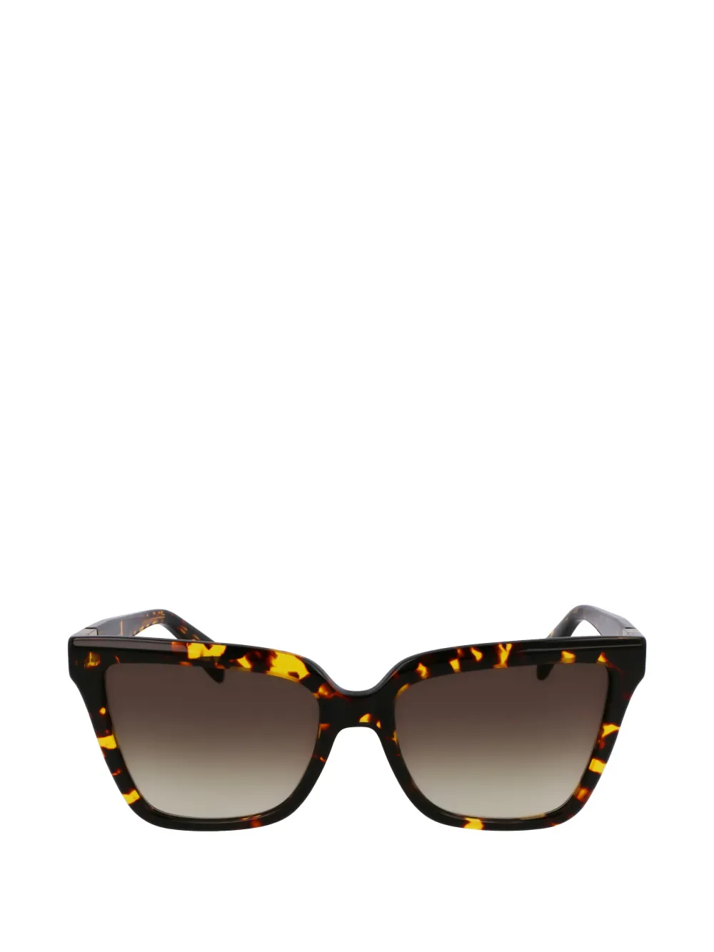 LIU JO tortoiseshell-effect square-frame sunglasses Bruin