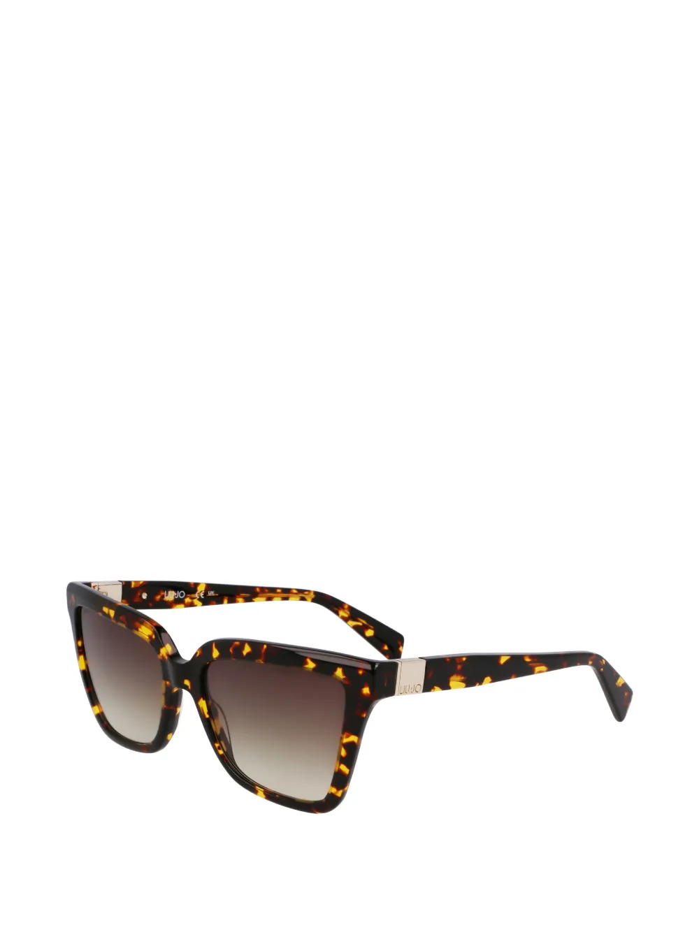 LIU JO tortoiseshell-effect square-frame sunglasses Bruin