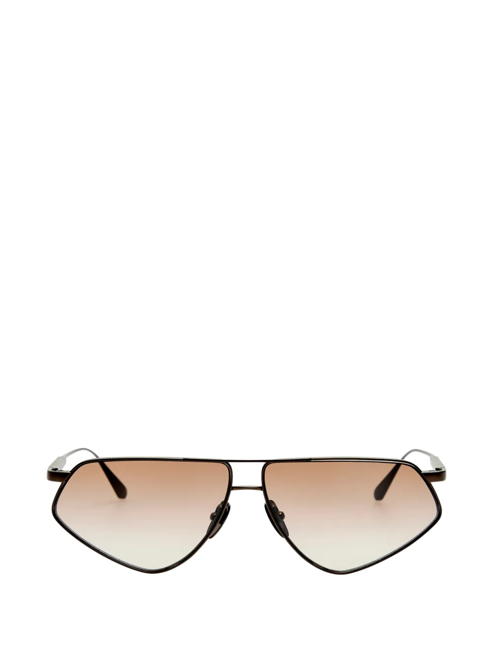 Linda Farrow Tarian geometric-frame sunglasses - Marron Linda Farrow Tarian geometric-frame sunglasses - Marron