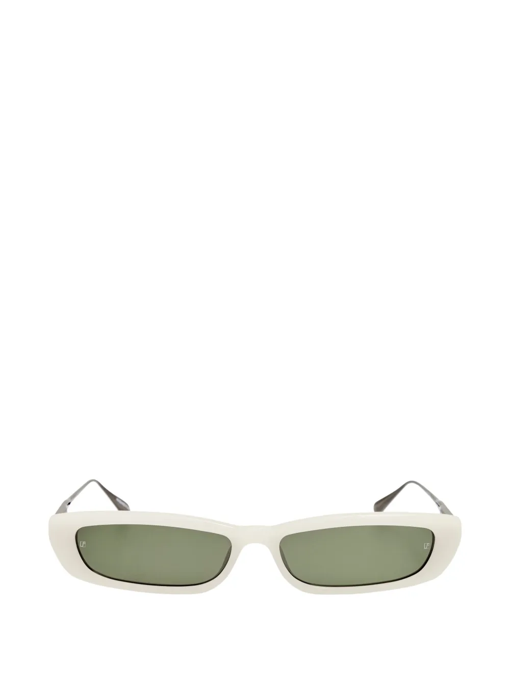 Linda Farrow Darya rectangle-frame sunglasses - Blanc Linda Farrow Darya rectangle-frame sunglasses - Blanc