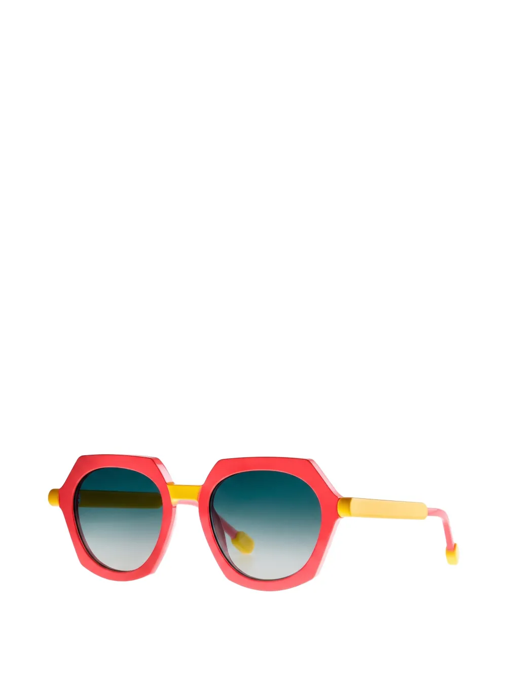 Theo Eyewear Stox geometric-frame sunglasses - Rouge Theo Eyewear Stox geometric-frame sunglasses - Rouge