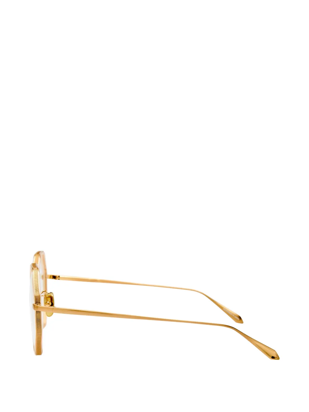 Linda Farrow Coraline bril met geometrisch montuur Goud