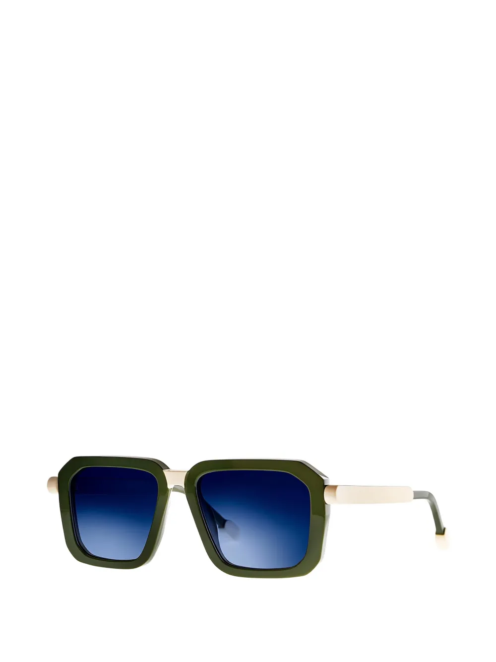 Theo Eyewear Scoopy square-frame sunglasses - Vert Theo Eyewear Scoopy square-frame sunglasses - Vert