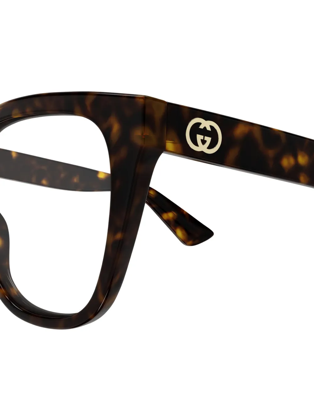 Gucci Eyewear Bril met cat-eye montuur Bruin