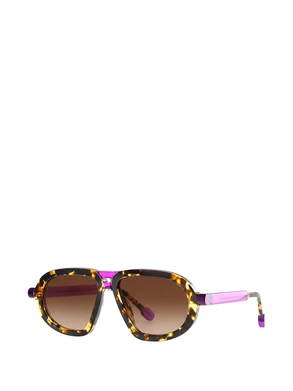 Theo Eyewear Lolly pilot-frame sunglasses - Marron Theo Eyewear Lolly pilot-frame sunglasses - Marron