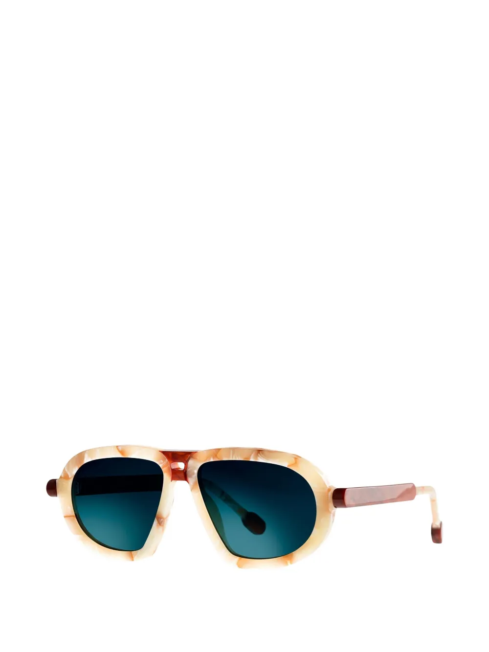 Theo Eyewear Lolly pilot-frame sunglasses - Marron Theo Eyewear Lolly pilot-frame sunglasses - Marron