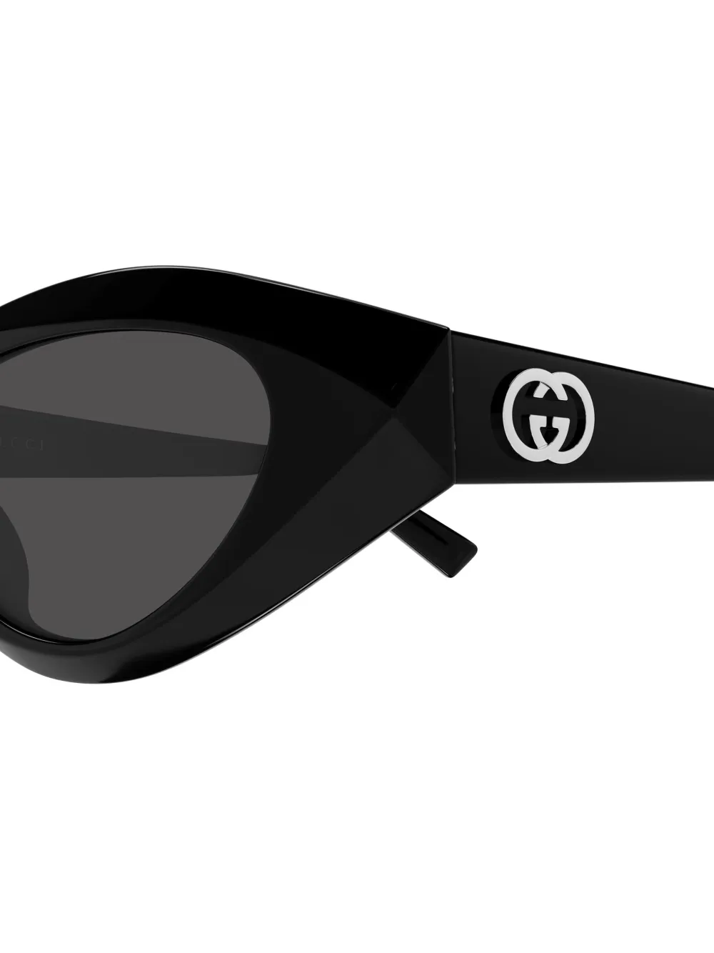 Gucci Eyewear Zonnebril met cat-eye montuur en GG-logo Zwart