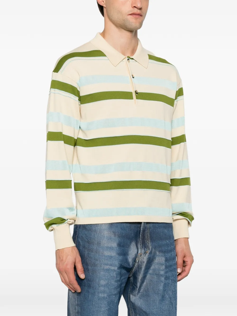 JW Anderson Gestreept poloshirt Beige