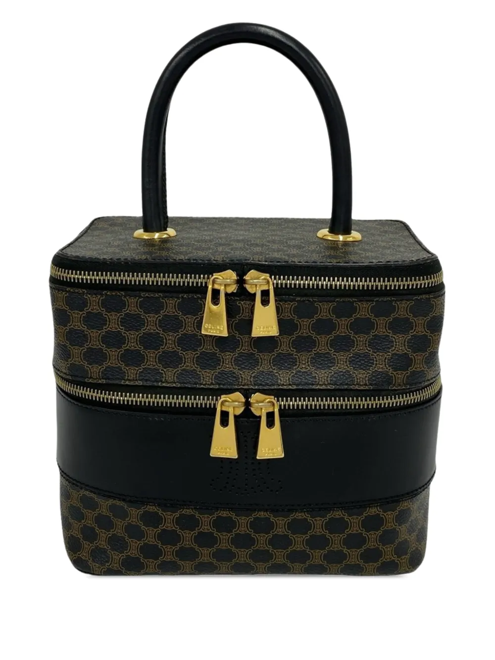 Celine Pre-Owned 1997 Macadam Kosmetiktasche aus beschichtetem Canvas - Braun