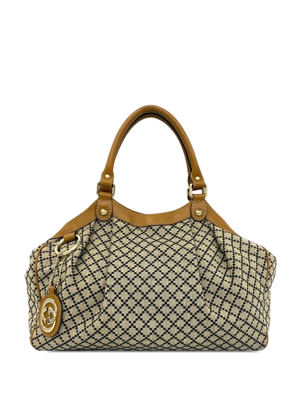 Gucci Pre-Owned 2000-2015 Medium Diamante Canvas Sukey tote bag - Tons neutres