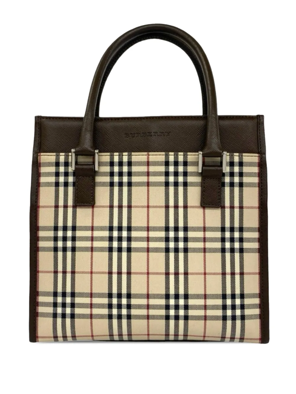 Burberry Pre-Owned 2000-2017 House Check Handtasche aus Canvas - Nude