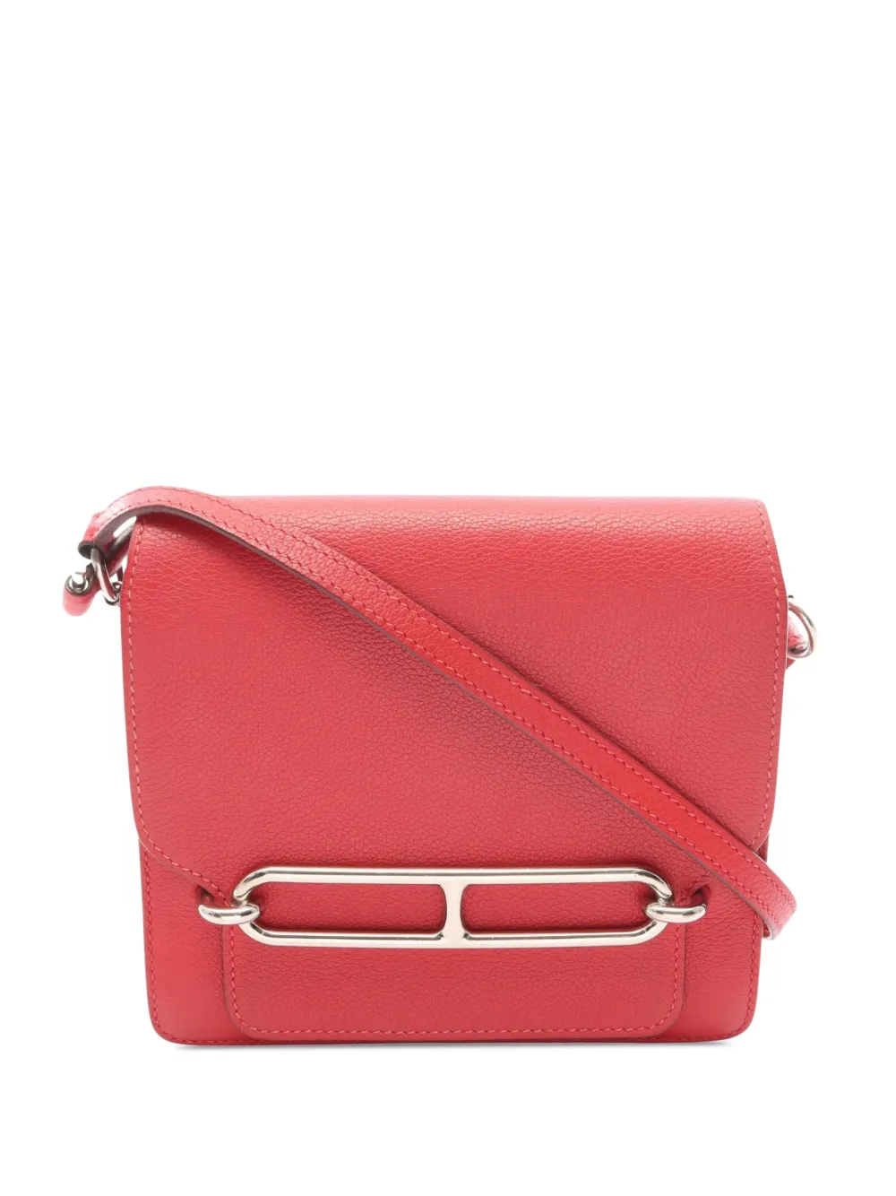 Hermès Pre-Owned 2017 Mini Evercolor Sac Roulis 18 crossbody bag - Rosso