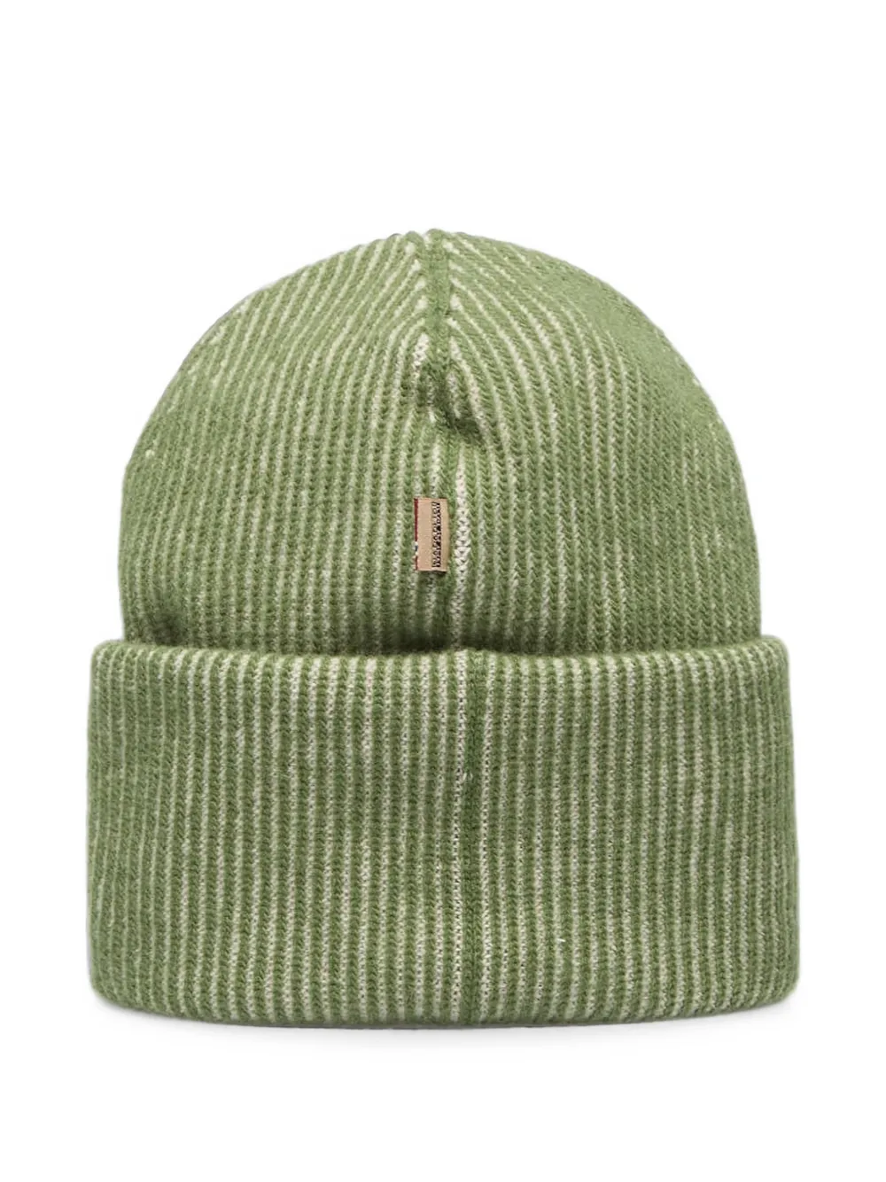 Napapijri Iwa geribbelde muts met ingebreid logo Groen
