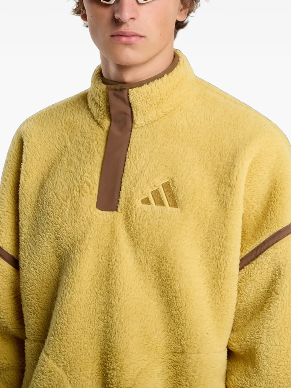 adidas Terrex Multi high-pile fleece sweater - Giallo