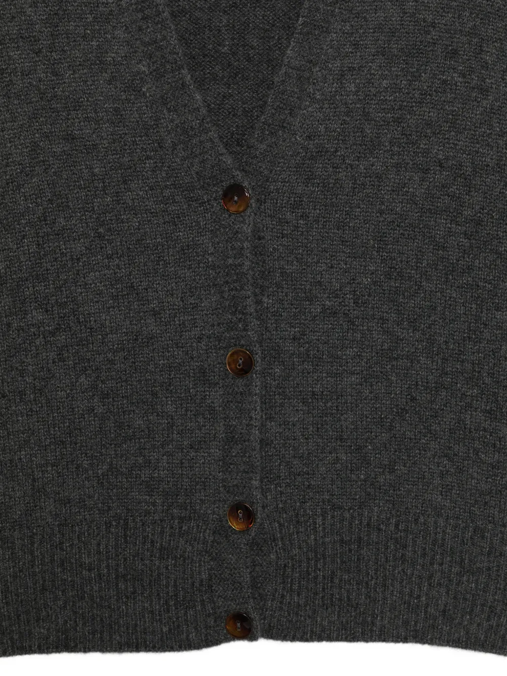 Alysi V-neck sleeveless cardigan Grijs