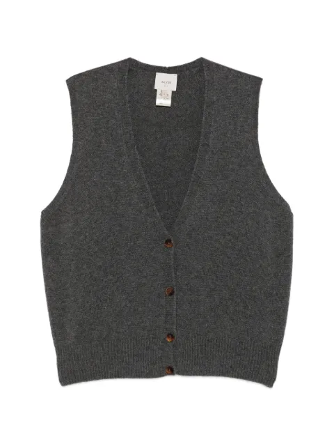 Alysi V-neck sleeveless cardigan
