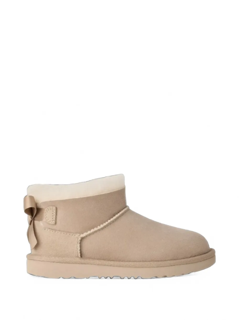 UGG Kids Bailey Bow suede boots - Toni neutri