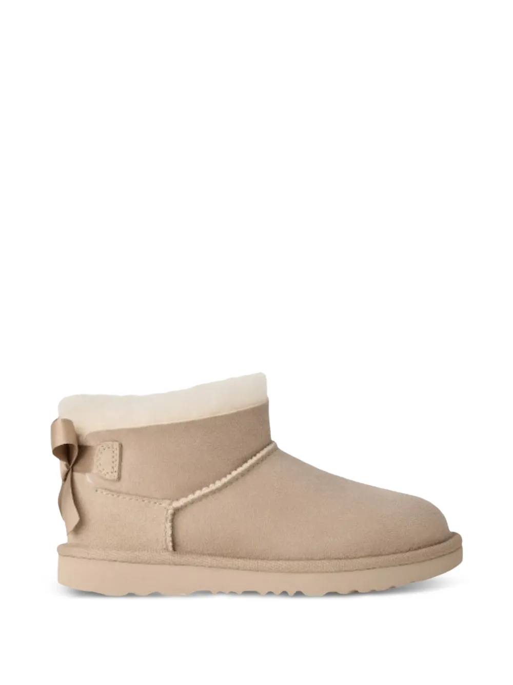 UGG Kids Bailey Bow suede boots - Toni neutri