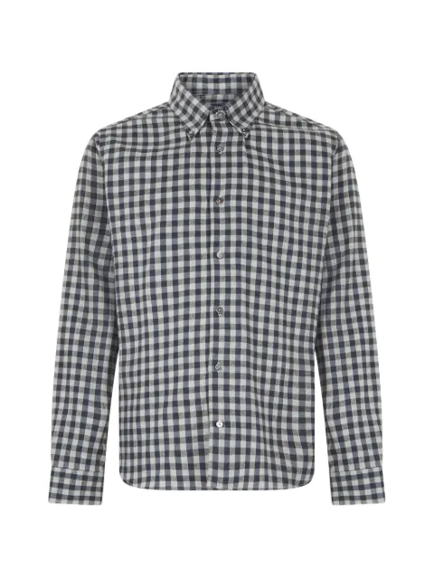 Fedeli plaid long-sleeve shirt