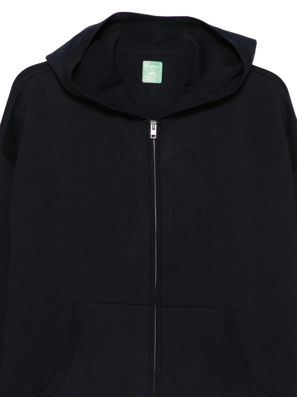 FLÂNEUR Hoodie met logopatch Blauw
