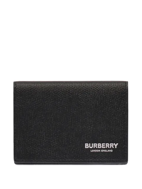 Burberry Flint hammered leather card holder