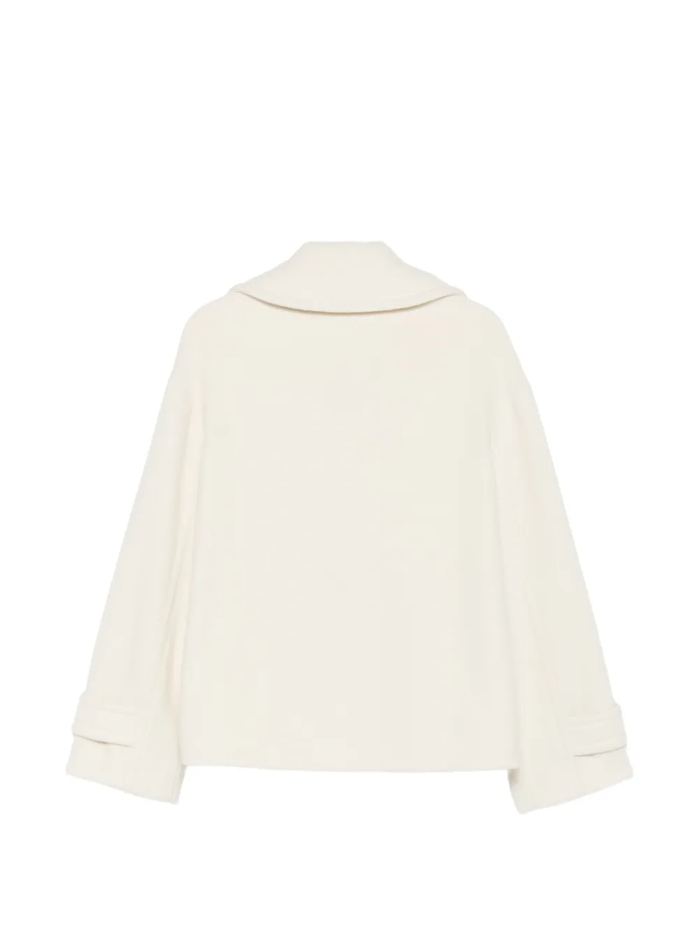 Tagliatore Sheila wollen jack met dubbele rij knopen Beige