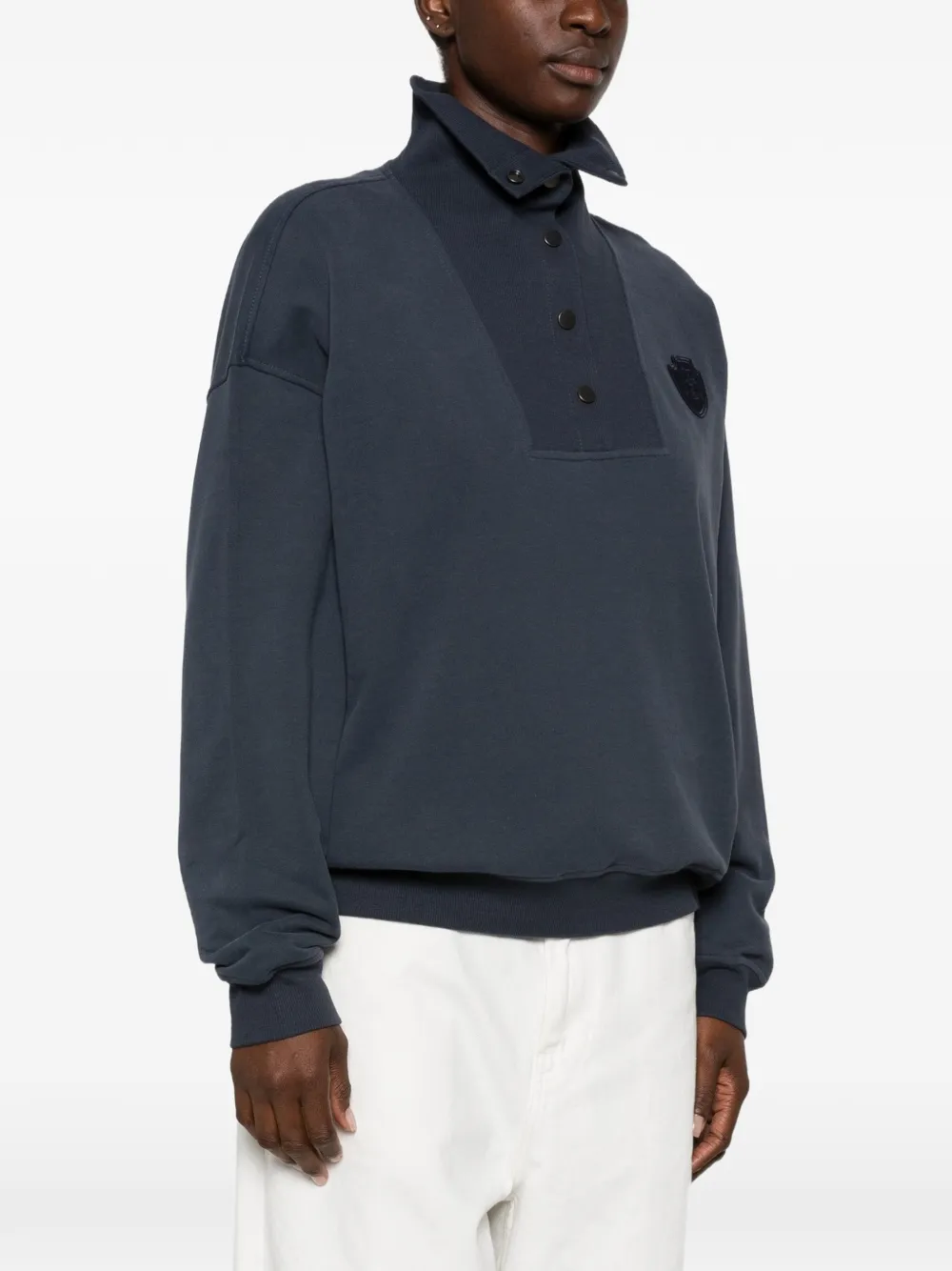 Brunello Cucinelli Katoenen poloshirt met logo-detail Blauw