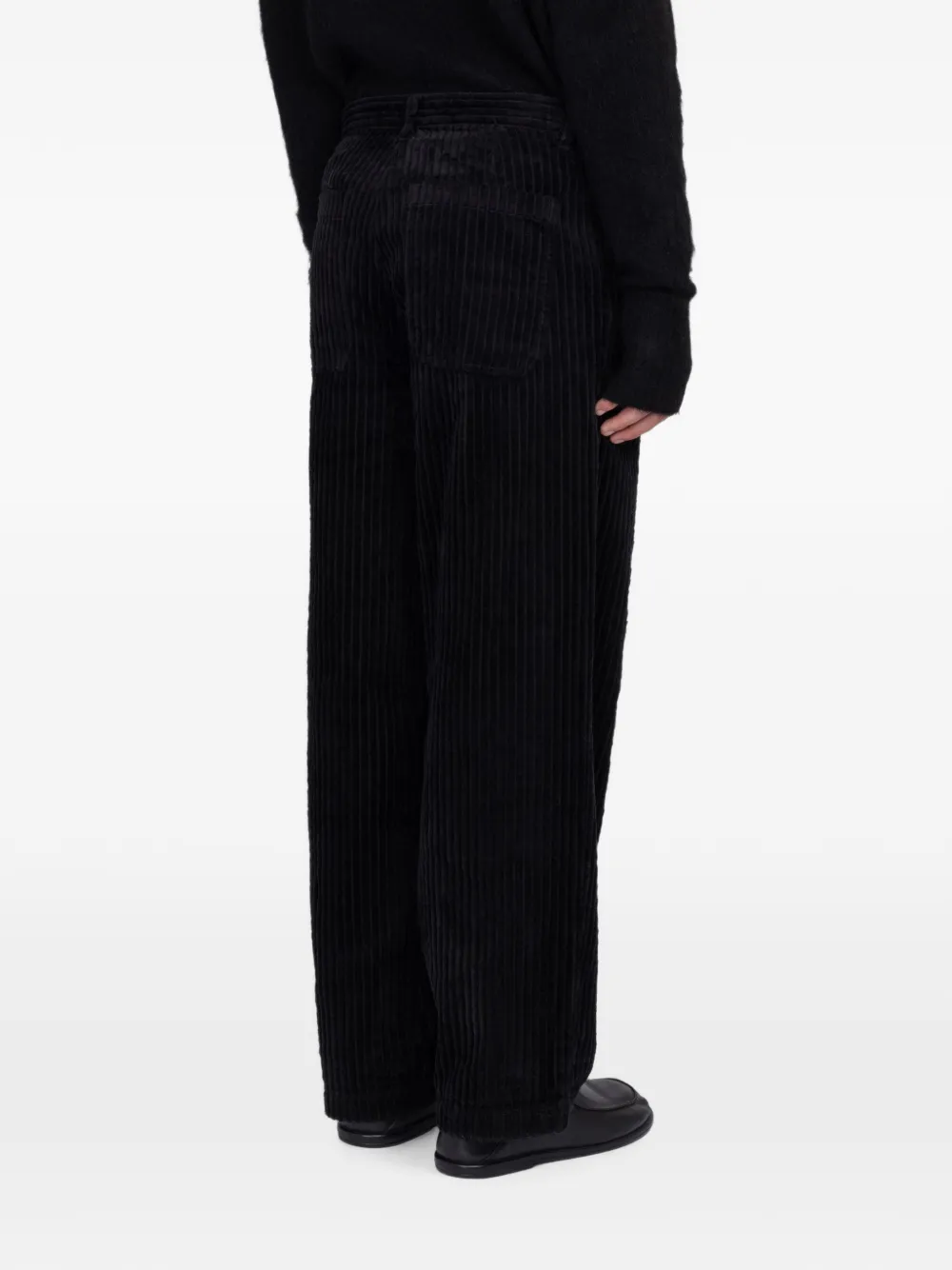 MINIMUM Kobe ribfluwelen broek Zwart