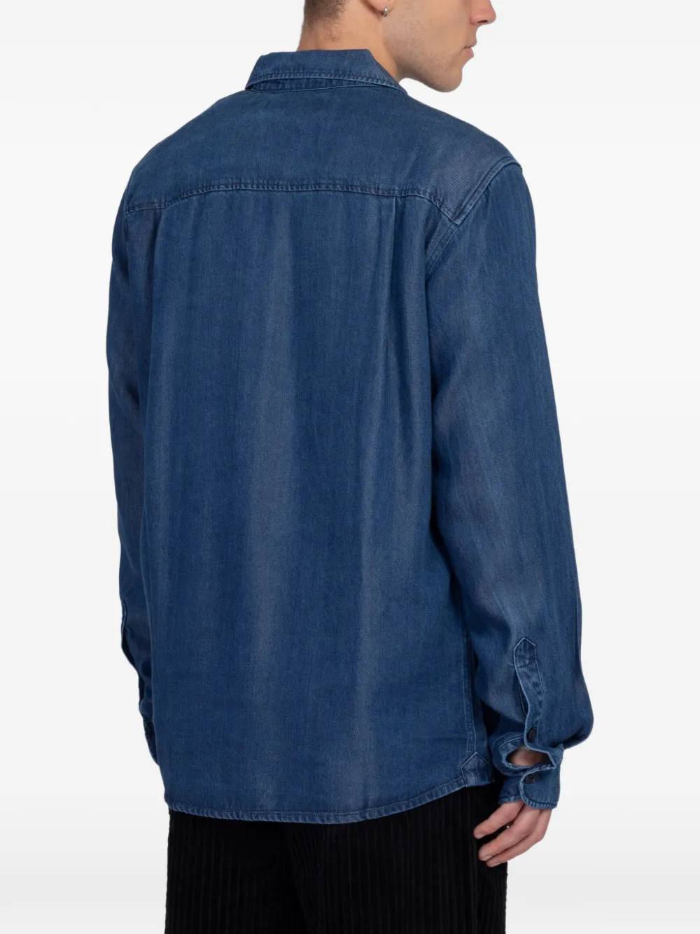 MINIMUM Ace patch-pocket shirt Blauw