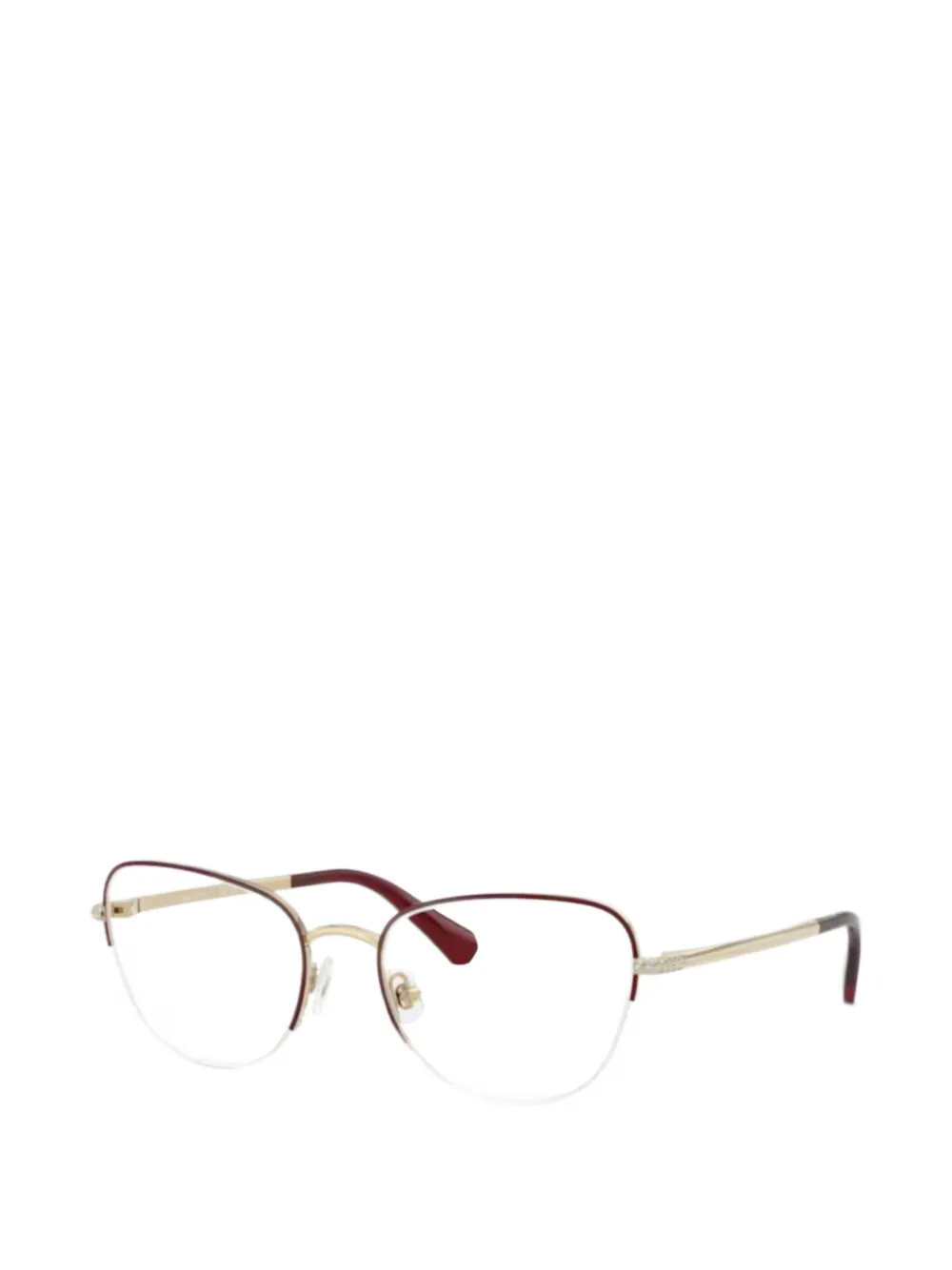 Swarovski crystal-embellished geometric-frame glasses - Oro