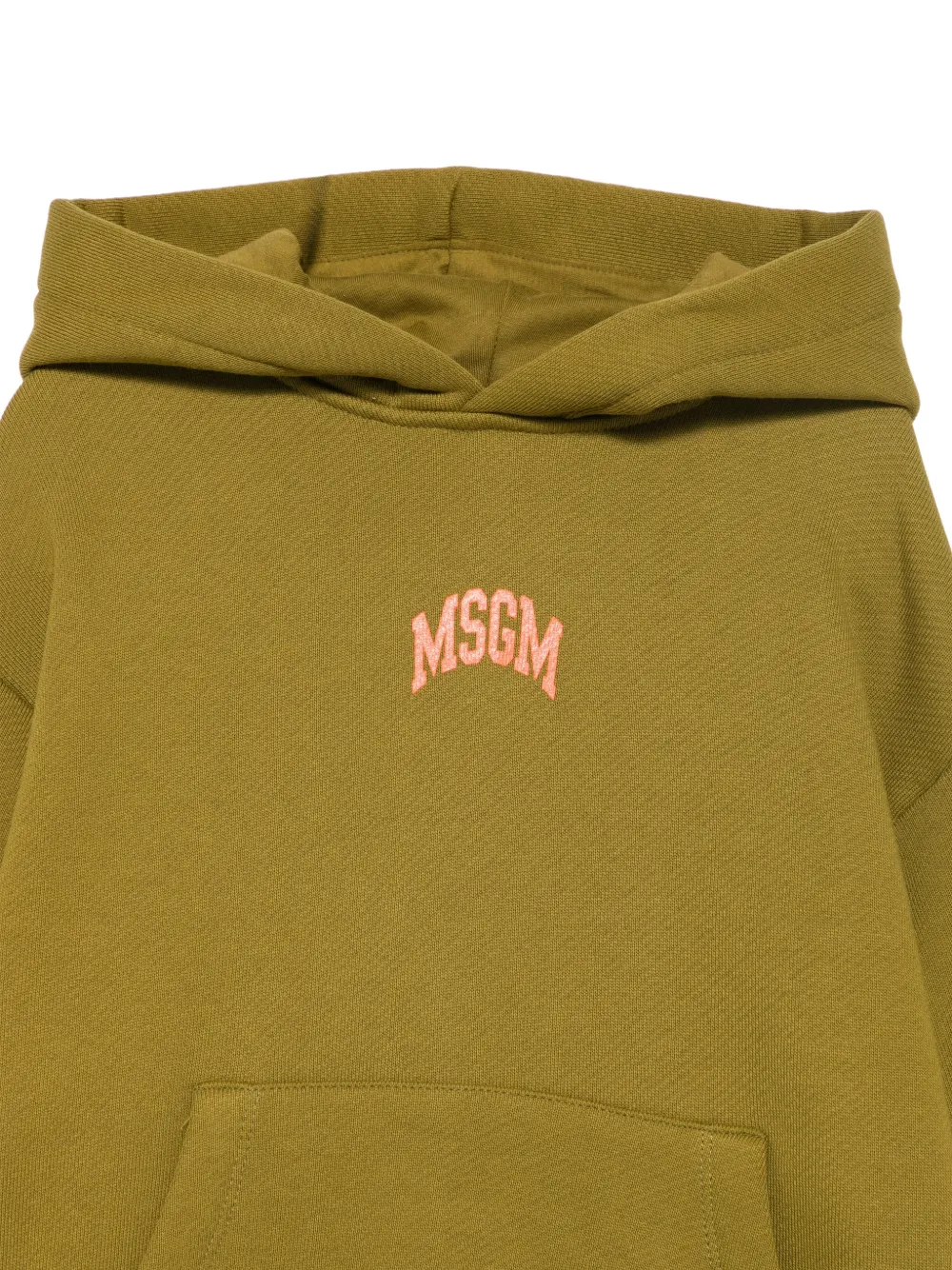 MSGM Kids Hoodie met logoprint Groen