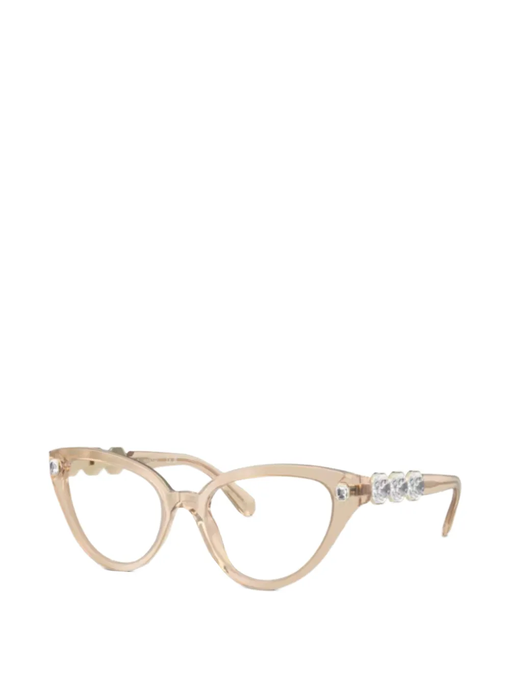 Swarovski crystal-embellished cat-eye glasses - Toni neutri