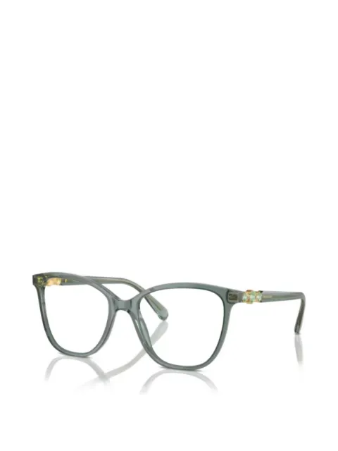 Swarovski crystal-embellished square-frame glasses