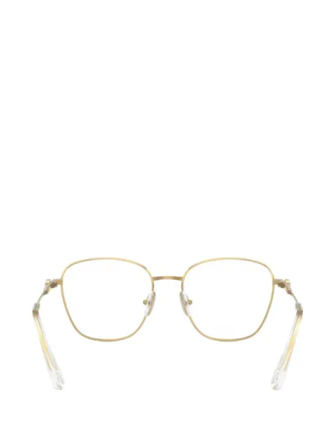 Swarovski crystal-embellished geometric-frame glasses
