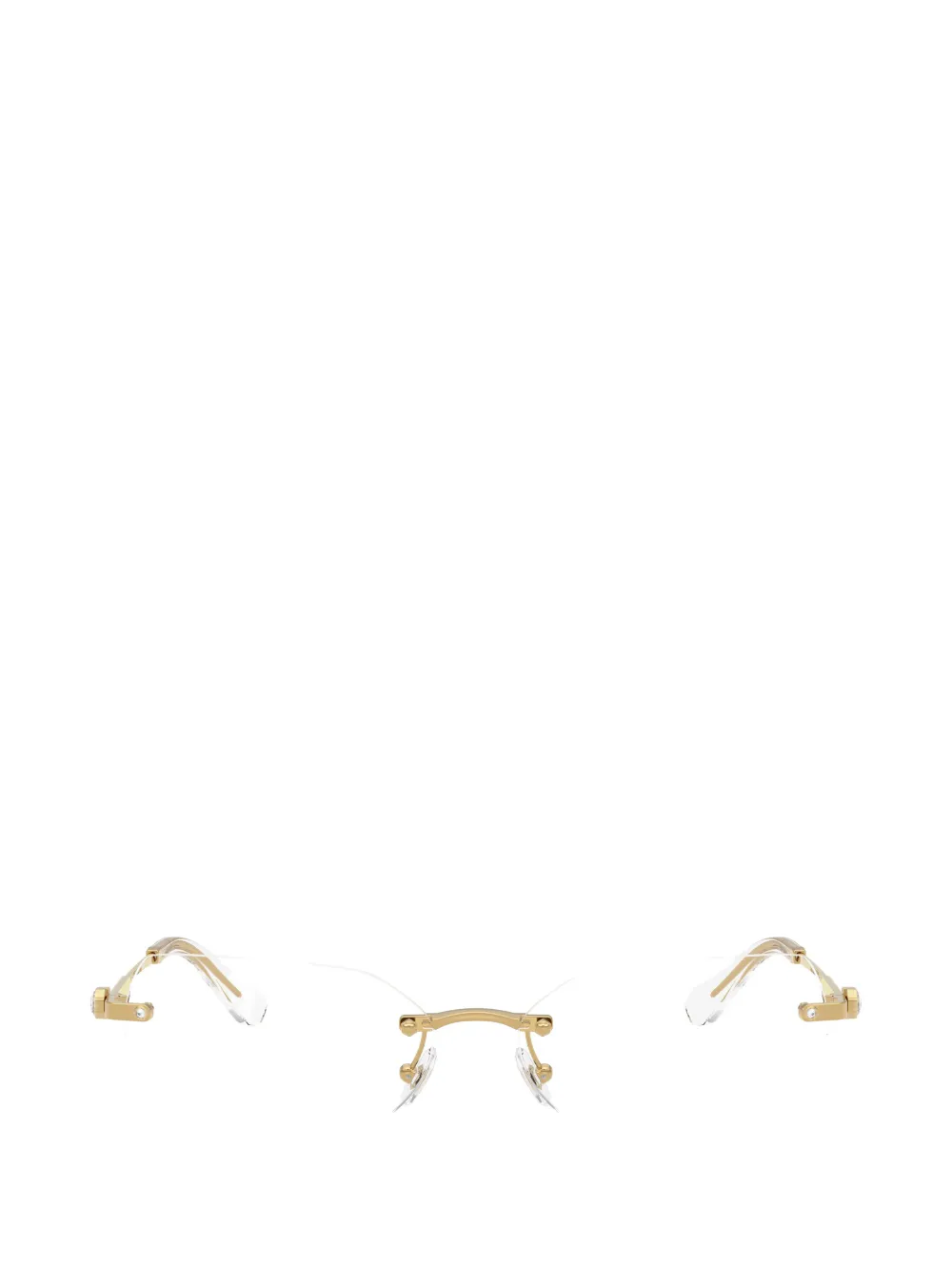 Swarovski rimless cat-eye glasses - Oro