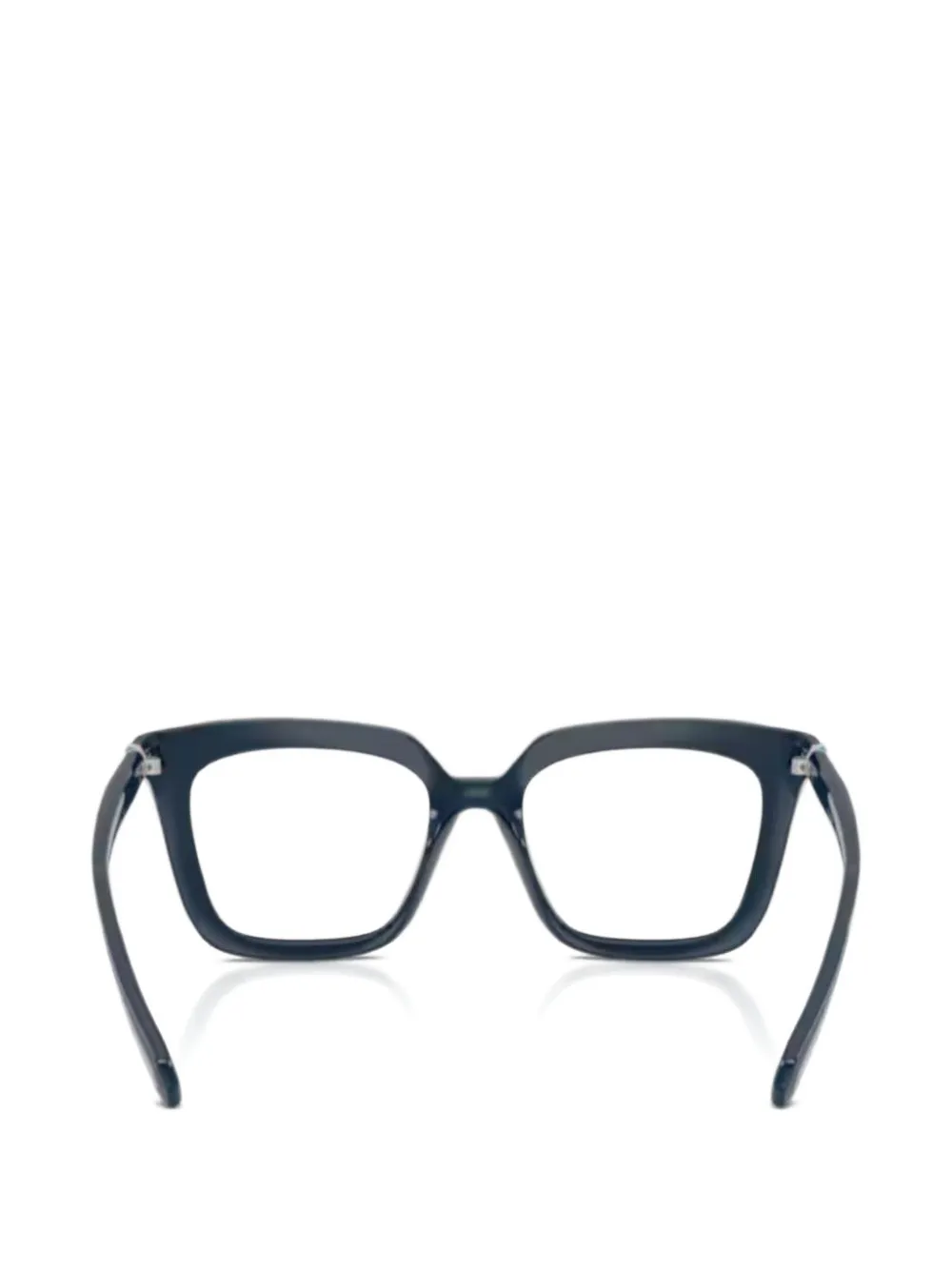 Swarovski crystal-embellished square-frame glasses - Blu