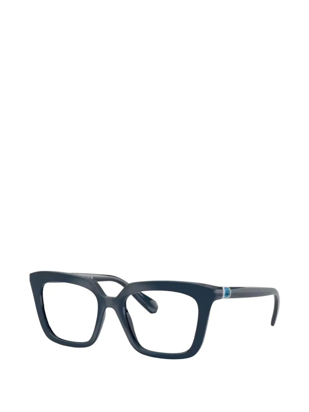 Swarovski crystal-embellished square-frame glasses - Blu