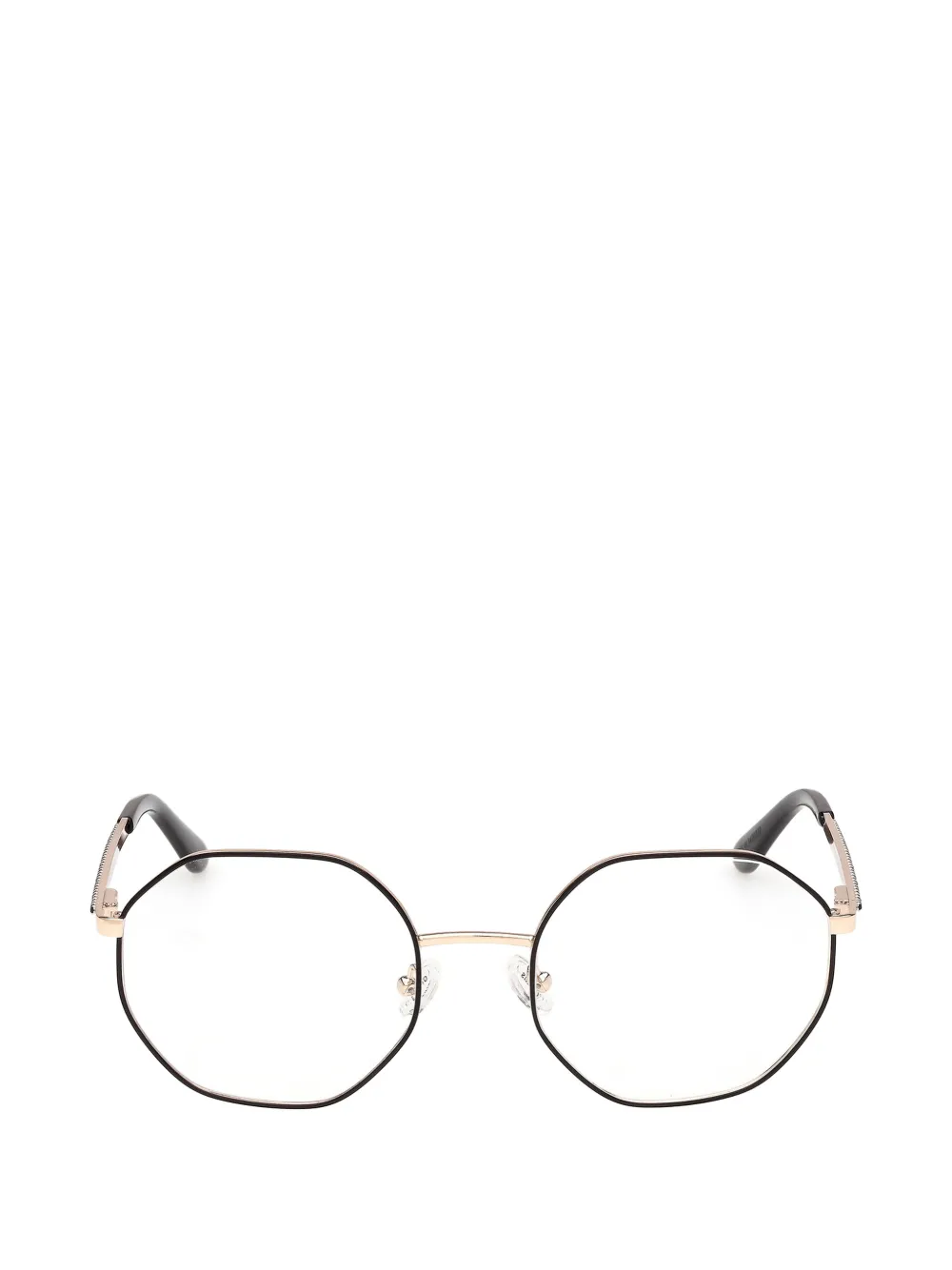 GUESS EYEWEAR geometric-frame glasses - Oro