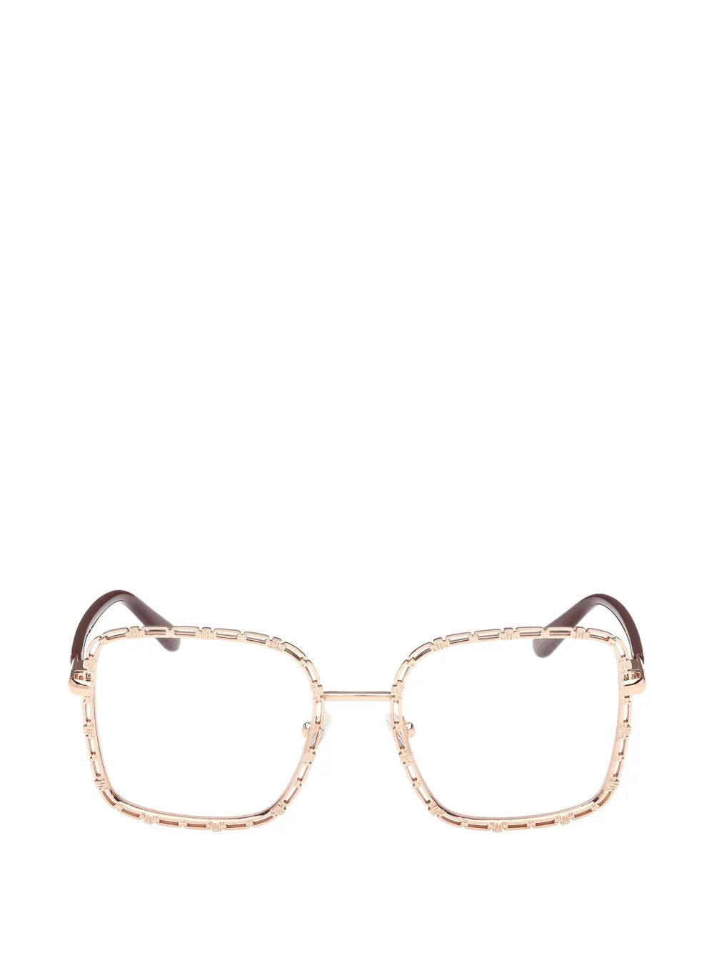 GUESS EYEWEAR square-frame glasses - Oro