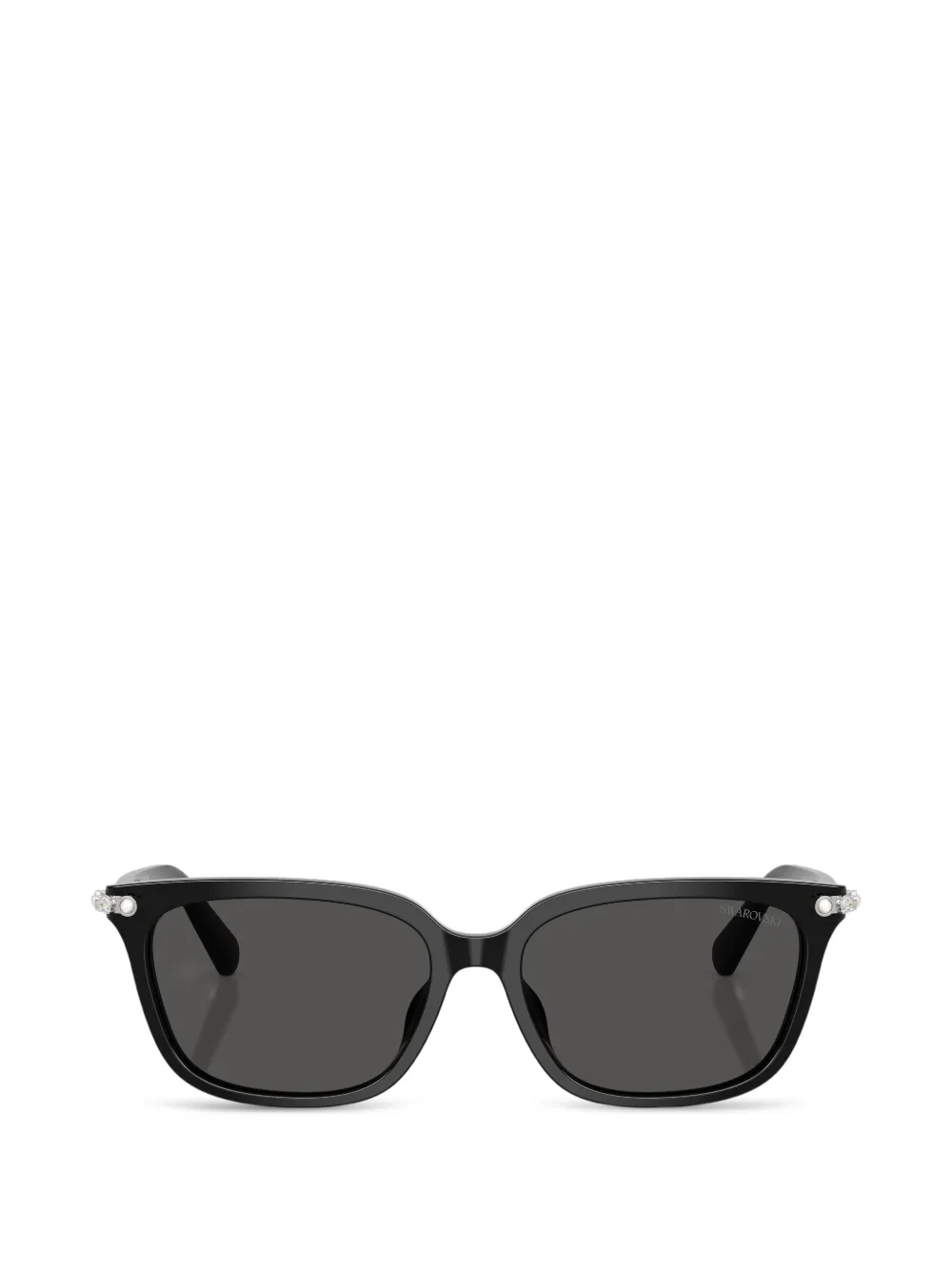 Swarovski crystal-embellished square-frame sunglasses - Nero