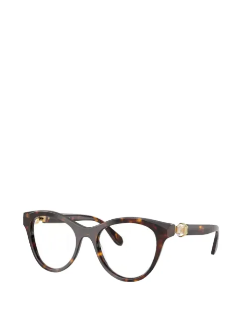 Swarovski tortoiseshell-effect cat-eye glasses