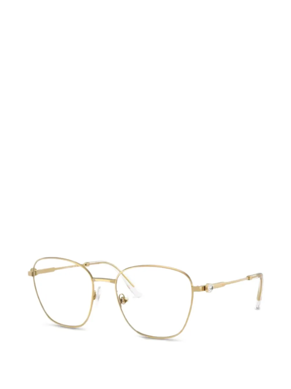 Swarovski crystal-embellished geometric-frame glasses - Oro