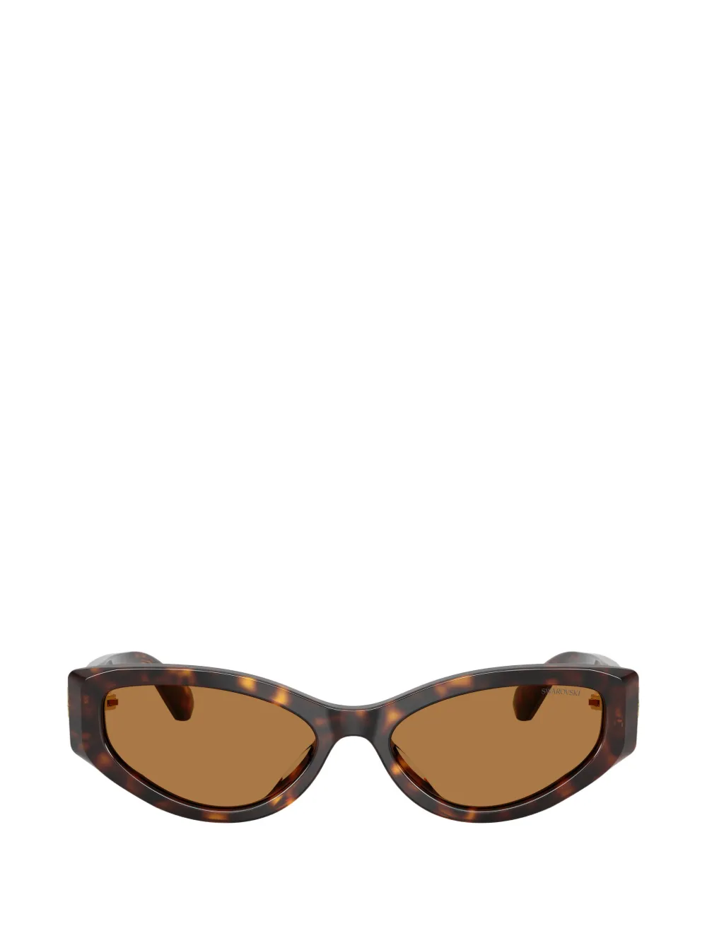 Swarovski tortoiseshell-effect crystal-embellished sunglasses - Marron Swarovski tortoiseshell-effect crystal-embellished sunglasses - Marron