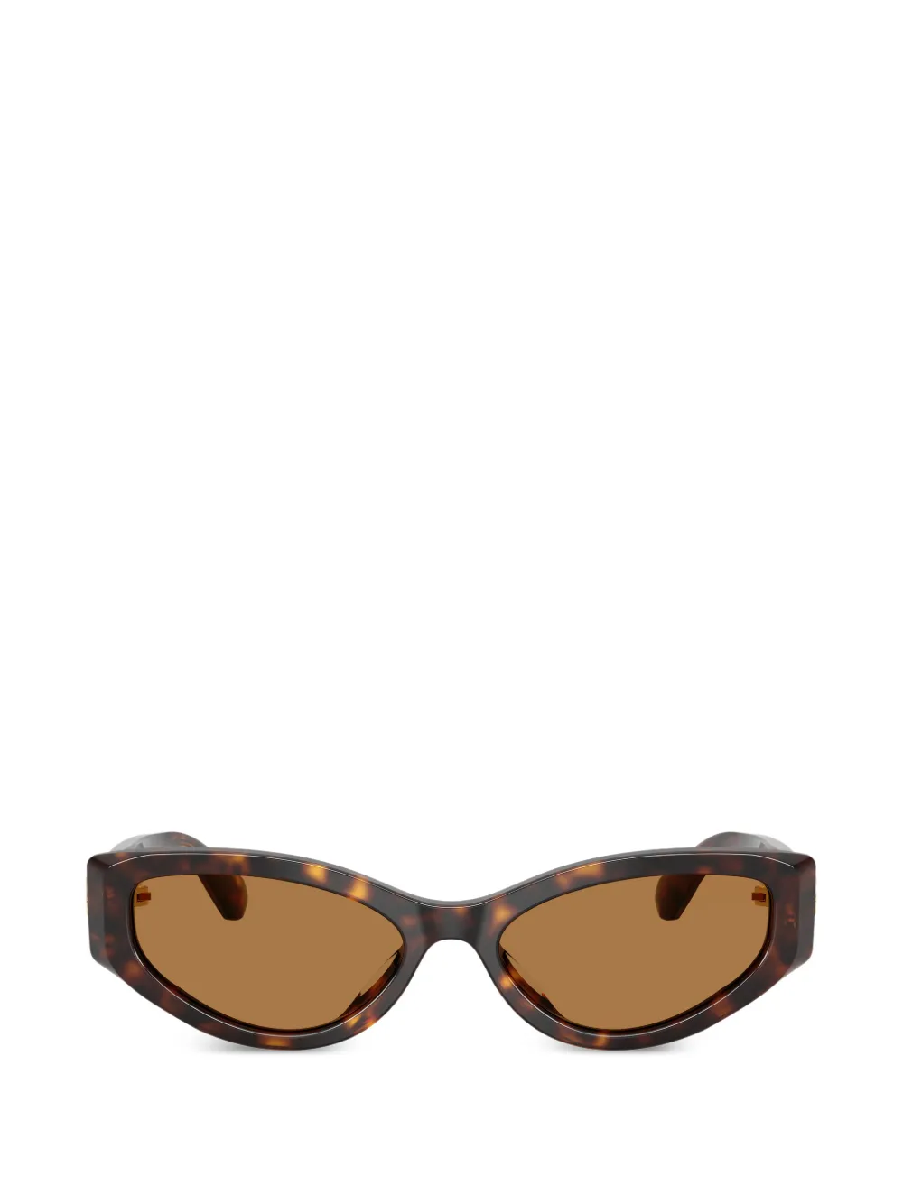 Swarovski tortoiseshell-effect crystal-embellished sunglasses - Marrone