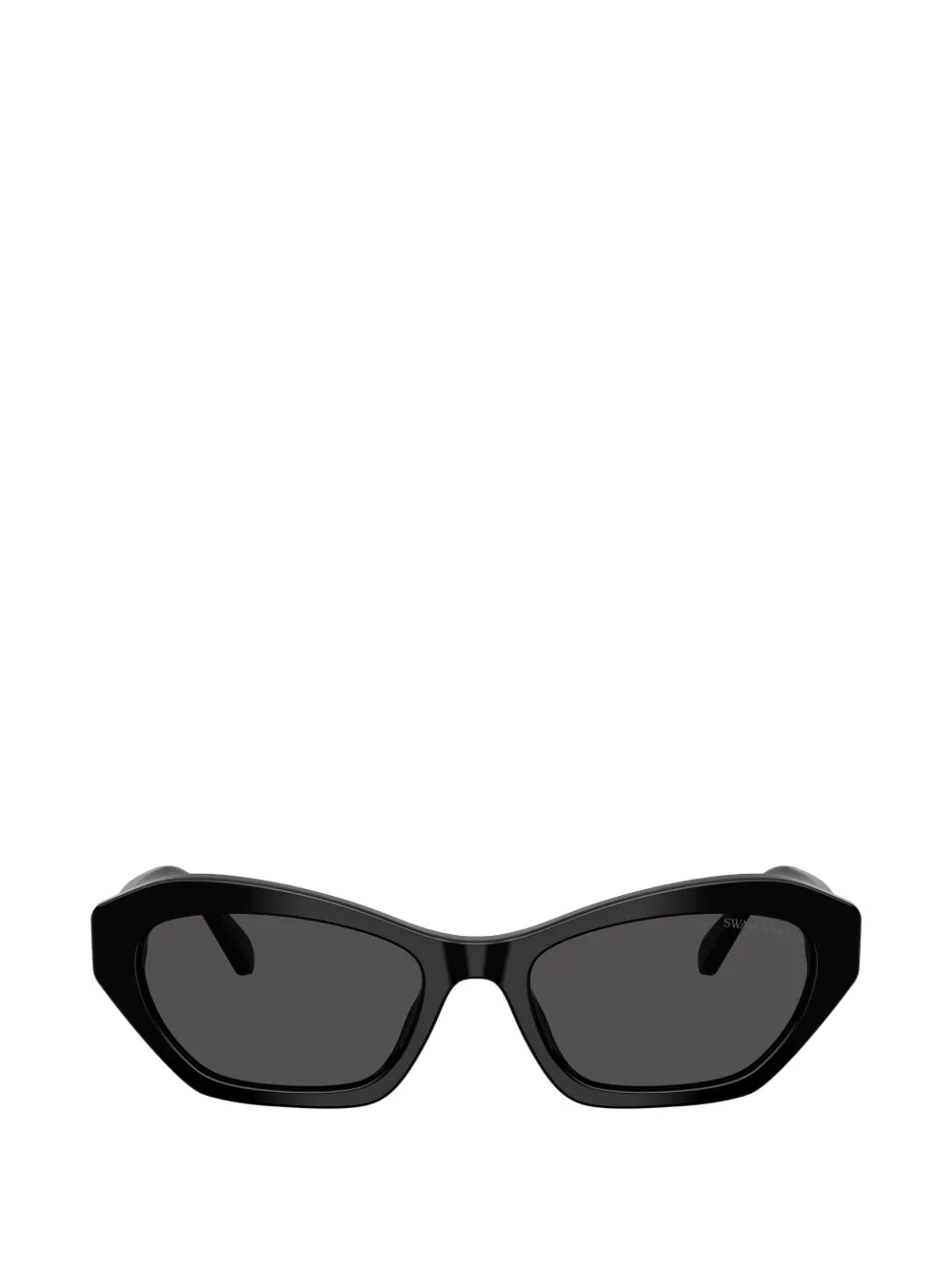 Swarovski crystal-embellished geometric-frame sunglasses - Nero